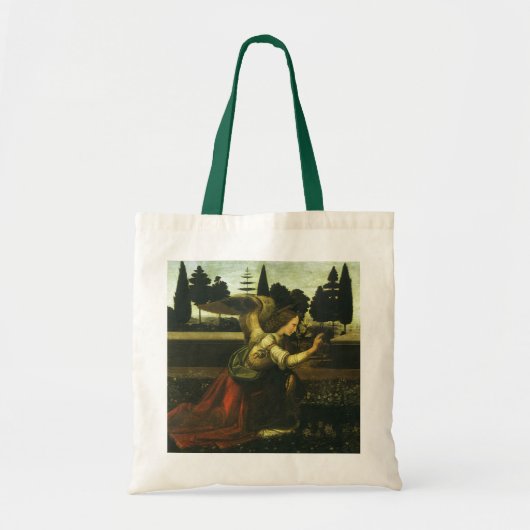 Aankondiging van de Heer van Leonardo da Vinci Tote Bag (Voorkant)