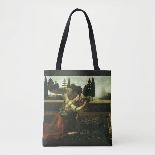 Aankondiging van de Heer van Leonardo da Vinci Tote Bag (Voorkant)