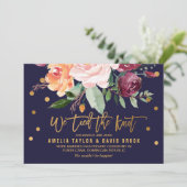 Aankondiging van de herfst Floral Elopement (Staand voorkant)