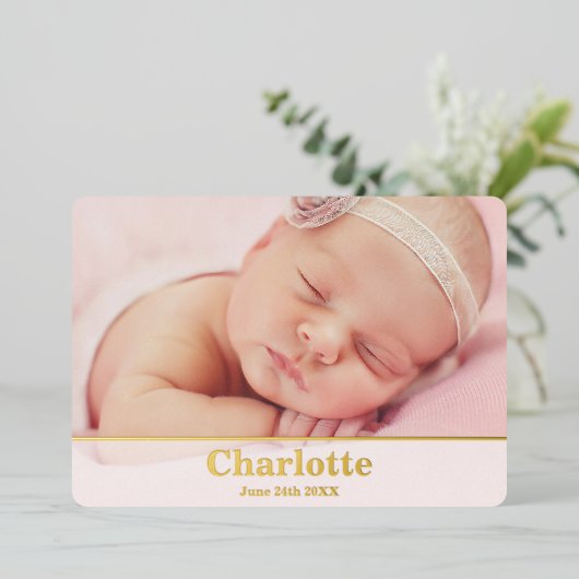 Aankondiging van de huidige moderne geboorte - Bab (Staand Voorkant)