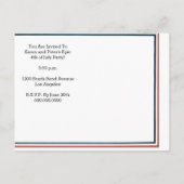 Aankondiging van de Iconische  Oom Sam Party (Achterkant)