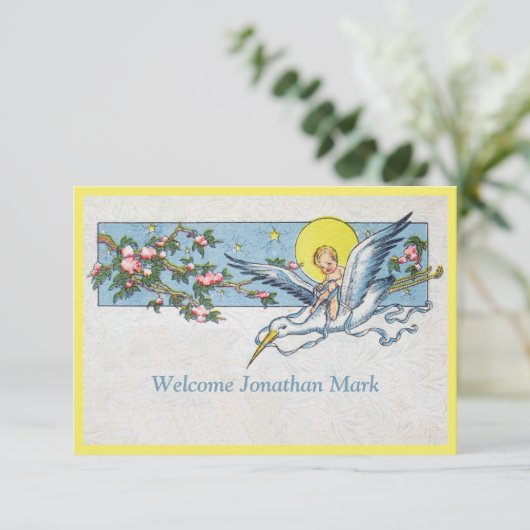 Aankondiging van de  ijsmaanbaby (Staand voorkant)