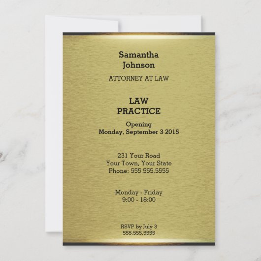 Aankondiging van de inleiding van de legerrechtspr (Achterkant)