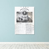 Aankondiging van de inrichting canvas afdruk (Insitu (Houten vloer))