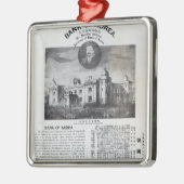 Aankondiging van de inrichting metalen ornament (Links)