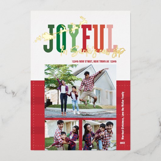 Aankondiging van de kerstvakantie, de nieuwe stop  (Voorkant)