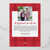 Aankondiging van de kerstvakantie, de nieuwe stop  (Achterkant)