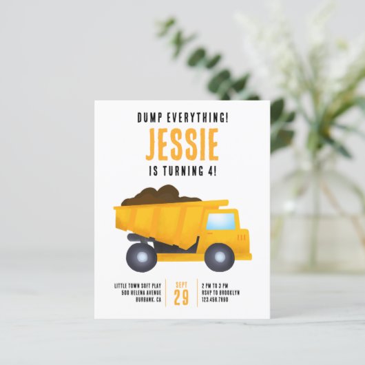 Aankondiging van de klimaatpartij in Cute Construc (Staand voorkant)