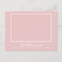 Aankondiging van de komst van pasgeboren babymeisj