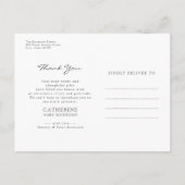 Aankondiging van de komst van pasgeboren babymeisj briefkaart (Achterkant)