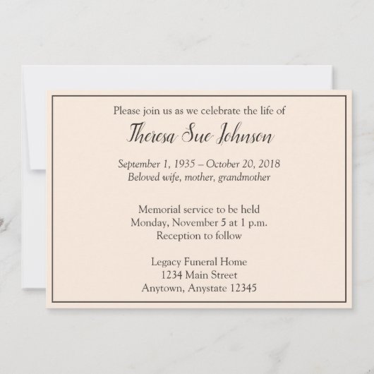 Aankondiging van de kustfog- en bosherdenkingsdien (Achterkant)