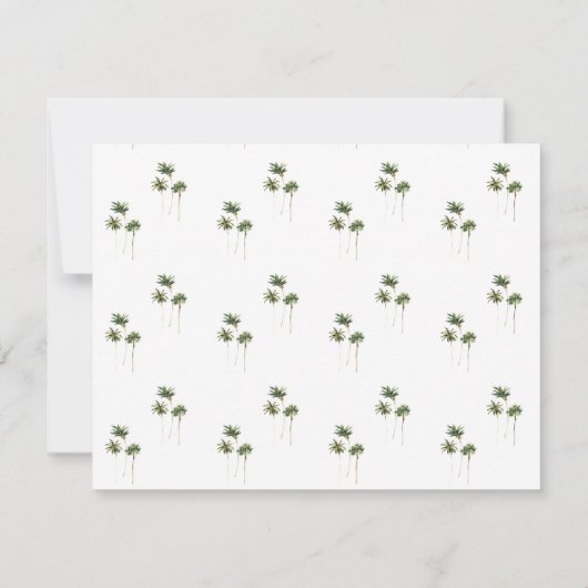 Aankondiging van de kustpalmboom (Achterkant)