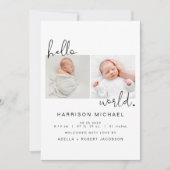 Aankondiging van de laatste Newborn-foto van ADELL (Voorkant)