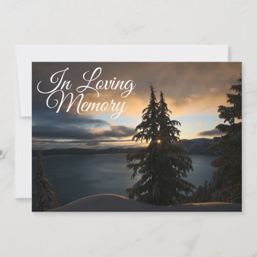 Aankondiging van de Lakeside Sunrise Memorial Serv (Voorkant)