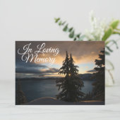 Aankondiging van de Lakeside Sunrise Memorial Serv (Staand voorkant)