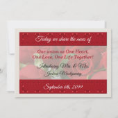 Aankondiging van de Lesbische bruiloft Civil Union (Achterkant)