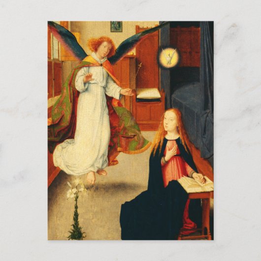 Aankondiging van de Maagd Maria door Gerard David Briefkaart (Voorkant)