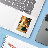 Aankondiging van de Maagd Maria door Gerard David Sticker (Laptop met iPhone)