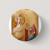 Aankondiging van de Maagd Maria Ronde Button 3,2 Cm (Voorkant)