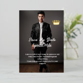 aankondiging van de mannelijke optocht (Staand Voorkant)