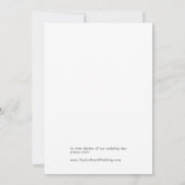 Aankondiging van de moderne Black Typography Elope (Achterkant)