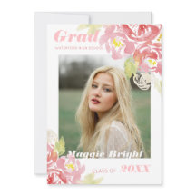 Aankondiging van de moderne Floral Waterverf Afstu