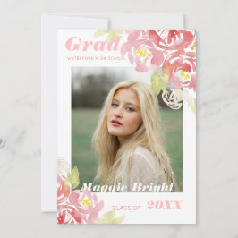 Aankondiging van de moderne Floral Waterverf Afstu