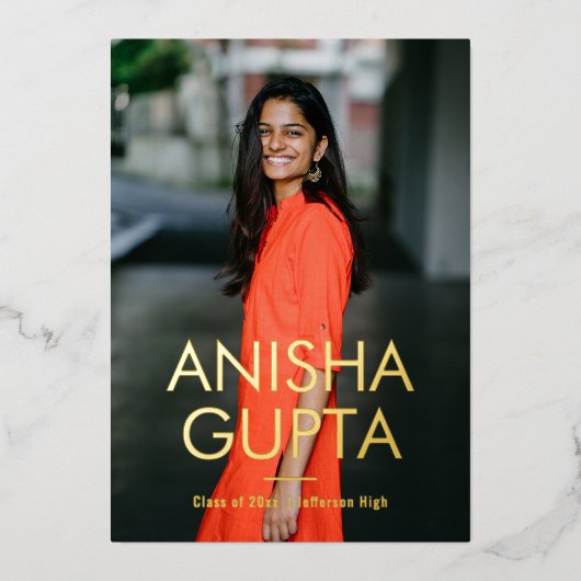 Aankondiging van de moderne Folie van het Afstuder (Voorkant)