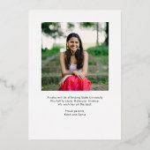 Aankondiging van de moderne Folie van het Afstuder (Achterkant)