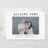 Aankondiging van de Moderne Foto Welcome Home Adop (Voorkant)