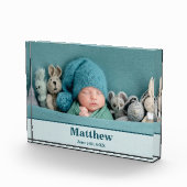 Aankondiging van de moderne geboorte van Elegant Fotoblokken (Rechts)