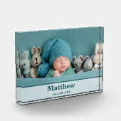 Aankondiging van de moderne geboorte van Elegant Fotoblokken (Links)