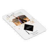 Aankondiging van de moderne 'Photo Gold Graduation Magneet (Rechterzijde)