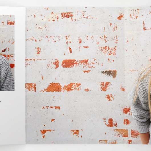 Aankondiging van de moderne Script-foto's Afstuder (Binnenkant midden)