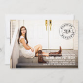 Aankondiging van de Moderne Stamp Photo Graduation (Voorkant)