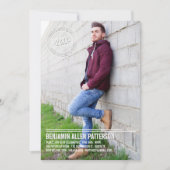 Aankondiging van de Moderne Stamp Photo Graduation (Voorkant)