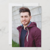 Aankondiging van de Moderne Stamp Photo Graduation (Achterkant)