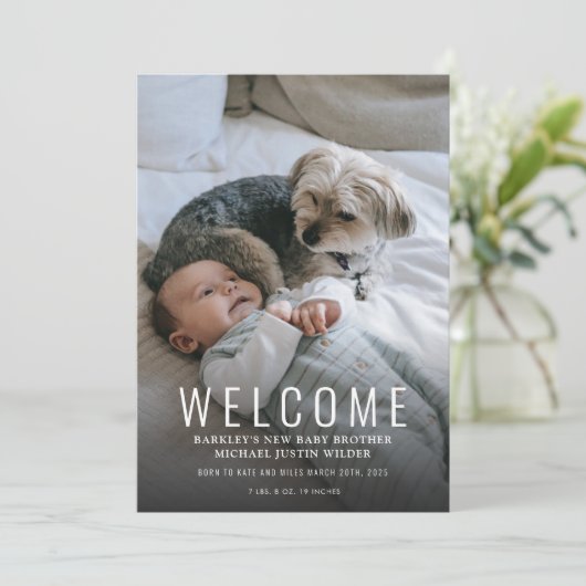 Aankondiging van de moderne Welkomstfoto van de Fo (Staand voorkant)