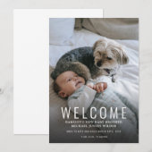 Aankondiging van de moderne Welkomstfoto van de Fo (Voorkant / Achterkant)