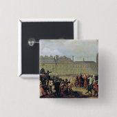 Aankondiging van de ondertekening van het Verdrag Vierkante Button 5,1 Cm (Voorkant /achterkant)
