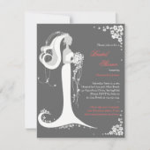 Aankondiging van de partij Elegant Bride Vrijgezel (Voorkant)