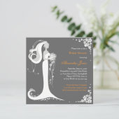 Aankondiging van de partij Elegant Bride Vrijgezel (Staand voorkant)