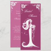 Aankondiging van de partij Elegant Bride Vrijgezel (Voorkant / Achterkant)