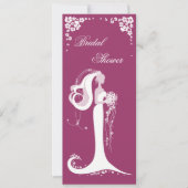 Aankondiging van de partij Elegant Bride Vrijgezel (Voorkant)