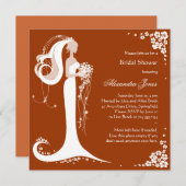 Aankondiging van de partij Elegant Bride Vrijgezel (Voorkant / Achterkant)