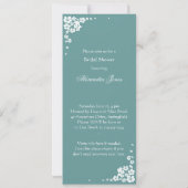 Aankondiging van de partij Elegant Bride Vrijgezel (Achterkant)