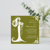 Aankondiging van de partij Elegant Bride Vrijgezel (Staand voorkant)