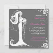 Aankondiging van de partij Elegant Bride Vrijgezel (Voorkant)