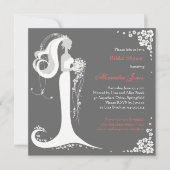 Aankondiging van de partij Elegant Bride Vrijgezel (Voorkant)