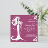 Aankondiging van de partij Elegant Bride Vrijgezel (Staand voorkant)